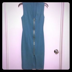 COPY - Zippered Pencil dress with slit NWOT